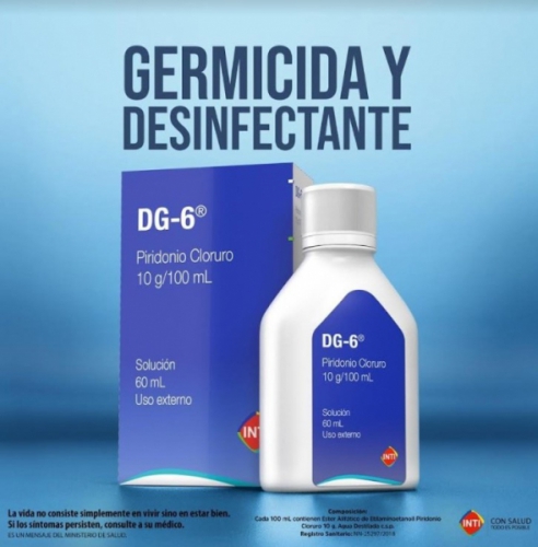 DG-6 - ¡Desinfecta tus verduras con DG-6! Vierte 30 gotas