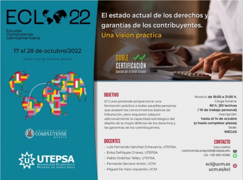 LO MAS LEÍDO DEL 2022: UTEPSA ofrece un programa en materia tributaria sobre derechos y garantías de los contribuyes