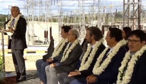 Presidentes de Bolivia y Argentina inauguran interconexi贸n el茅ctrica y exportaci贸n de energ铆a
