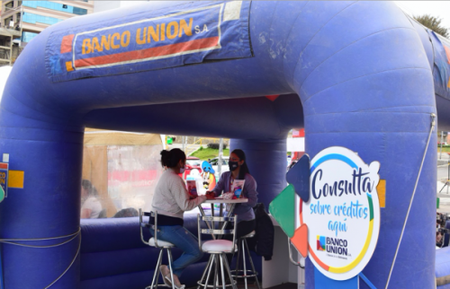 Banco Unión abre cuatro días de Feria Presencial en la Expo Automotriz para apoyar la reactivación de la economía