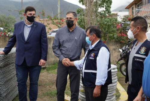 CBN dona 300 gaviones a la Gobernación de Cochabamba para la ejecución de tareas preventivas en la Cuenca Taquiña