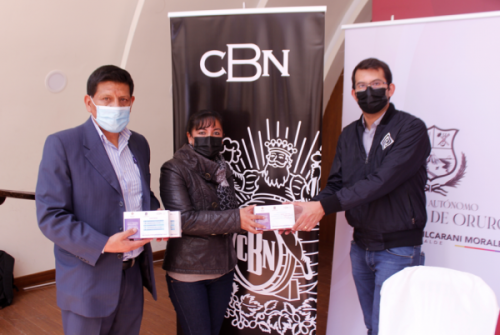 CBN dona 3.000 kits de medicamentos  contra el COVID-19 a la Alcaldía de Oruro