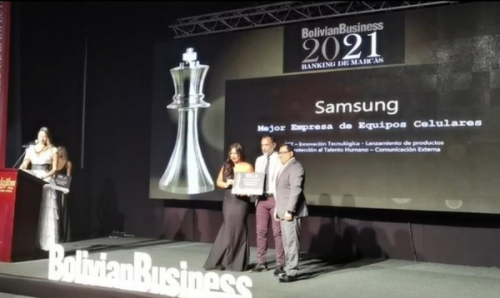 Samsung es reconocido como la Mejor Empresa de Equipos Celulares de Bolivia