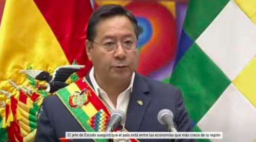 El presidente asegura que Bolivia crecerá un 6% durante el 2022 y reconoce que el desempleo sigue siendo un problema