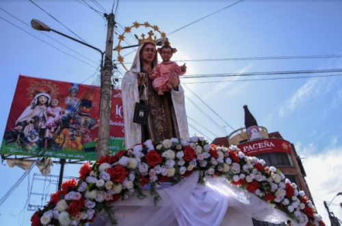 CBN entregó en donación la imagen de la  Virgen del Carmen a la zona 16 de Julio