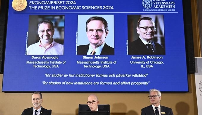 Nobel de Economía para investigadores sobre impacto de las instituciones y prosperidad