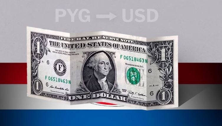 Valor de cierre del dólar en Paraguay este 6 de marzo de USD a PYG