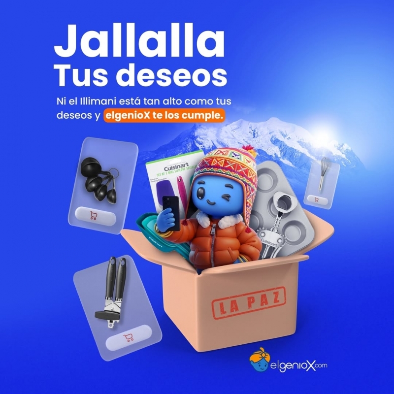El genioX lanza Jallalla Tus Deseos con grandes descuentos en productos Cuisinart en homenaje al aniversario de La Paz