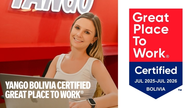 Yango es reconocido como un Great Place To Work 