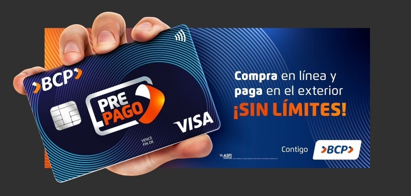 BCP lanza tarjeta prepago internacional recargable en usdt para operaciones sin restricciones en el exterior