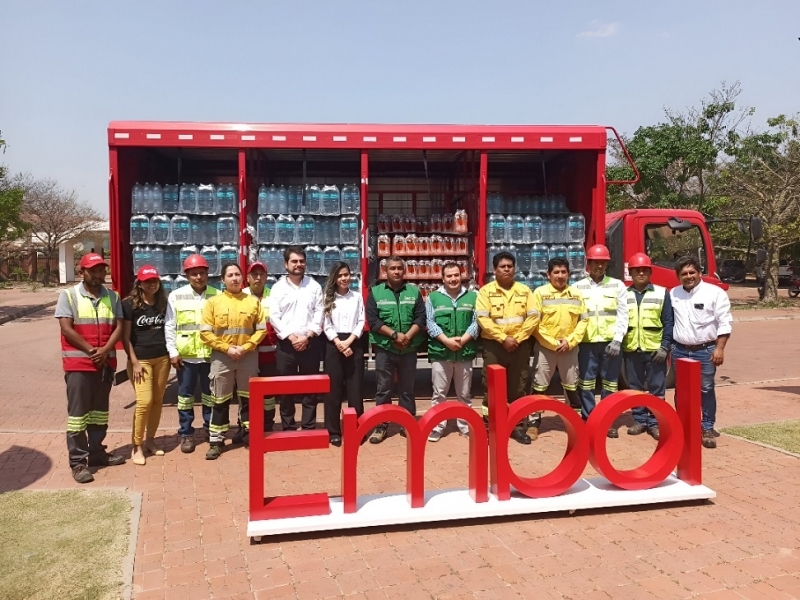 Embol entrega equipos y casi 8.000 litros de agua para combatir incendios