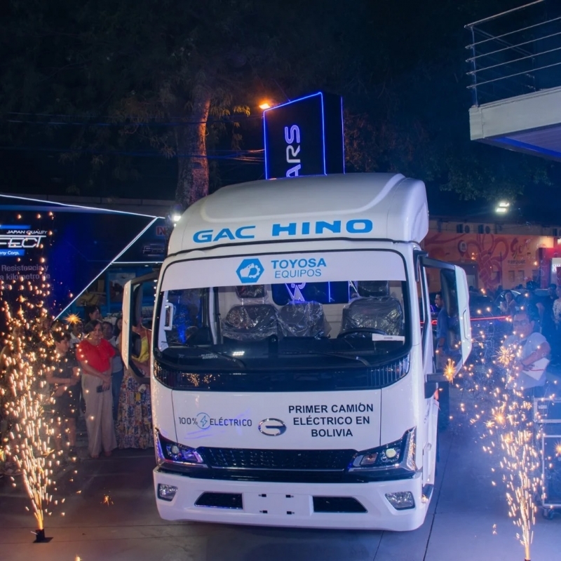 Toyosa Equipos presenta el primer camión 100% eléctrico en Bolivia