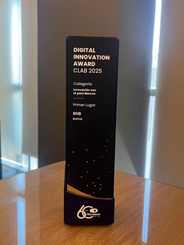 BNB obtiene premio a la Innovación con IA en el Digital Innovation Award CLAB