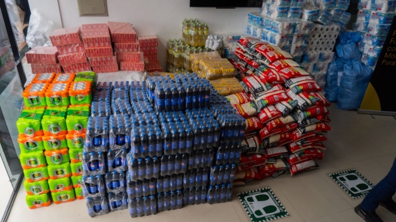 CBN entrega insumos para las familias afectadas por el desastre en Samaipata