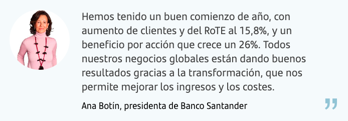 Resultados del Banco Santander al primer trimestre
