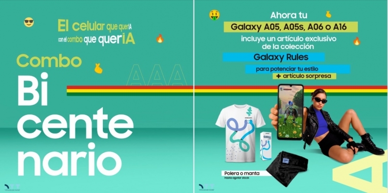 Samsung celebra el Bicentenario de Bolivia con combos para sus smartphones