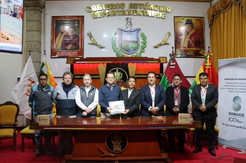 Gobernación de La Paz reafirma junto a SOBOCE su liderazgo en sostenibilidad 