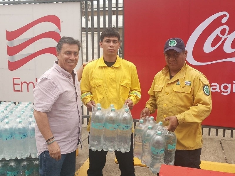 Embol hace nueva entrega de donativos para fortalecer lucha contra incendios