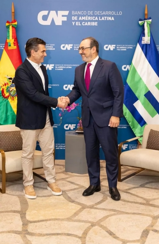 CAF ratifica su compromiso con Bolivia mediante un programa de apoyo 
